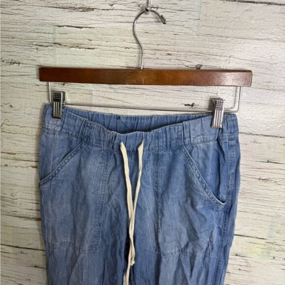 Splendid Blue Pants with Relaxed Fit and Drawstring Waist size xs - Picture 3 of 7
